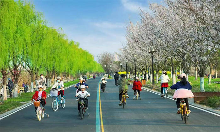 以绿为底 向美而行 ——kaiyun网站2023年淮安城市园林绿化工作掠影(图4)