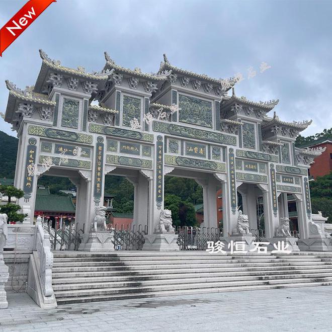 景区石牌坊大门怎么设计?效果图欣赏(图1)